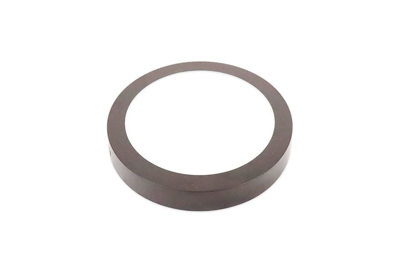 Lámpara plafón LED redonda chocolate 18 W 6000 K General Lighting, anillo exterior de color chocolate en ángulo cenital