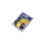 Cerrojo Annecy llave/mariposa negro mate Fanal, producto en su empaque plástico transparente con inserto amarillo
