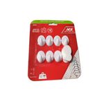 Gancho plástico adhesivo 7 ganchos + 7 tiras 1.1 lbs blanco Ace, set en empaque blister rojo con ganchos blancos