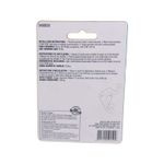 Gancho para ropa abrigo y sombrero 2 piezas 2 5/16 pulgadas dorado Ace, reverso del empaque con instrucciones de instalación