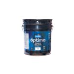 Base aceite brillante óptima modelo pastel cubeta Modelo, envase cilíndrico metálico con etiqueta azul y blanca
