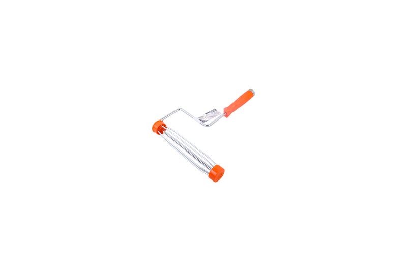 Rodillo para felpa de 5 alambres Nova naranja de 9 pulgadas estándar, estructura metálica sin la felpa puesta