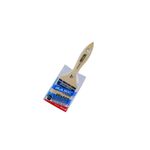 Brocha sintética para pintura de agua Basic Nova blanca de 2-1/2 pulgadas intermedia, empaquetada en plástico transparente