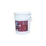 Base látex óptima tint satinada Modelo, cubeta blanca con etiqueta color borgoña y asa metálica