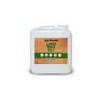 Barniz para madera Laro Max 917 teca oscuro Sur, envase plástico blanco con etiqueta frontal y asa superior
