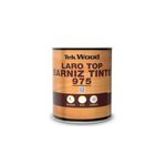 Barniz para madera Laro Top Barniz Tinte 975 natural brillante Sur, envase metálico cilíndrico con etiqueta de madera