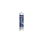 Sellador para construcción Sintex MS-35 gris 300 ml Quilosa, tubo metálico con boquilla blanca y etiqueta azul