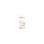 Bombillo LED E12 4 W 250 lm 6500 K 15 000 h G45E12-LED/4W/65 blanco Tecnolite, en su empaque de cartón blanco y naranja
