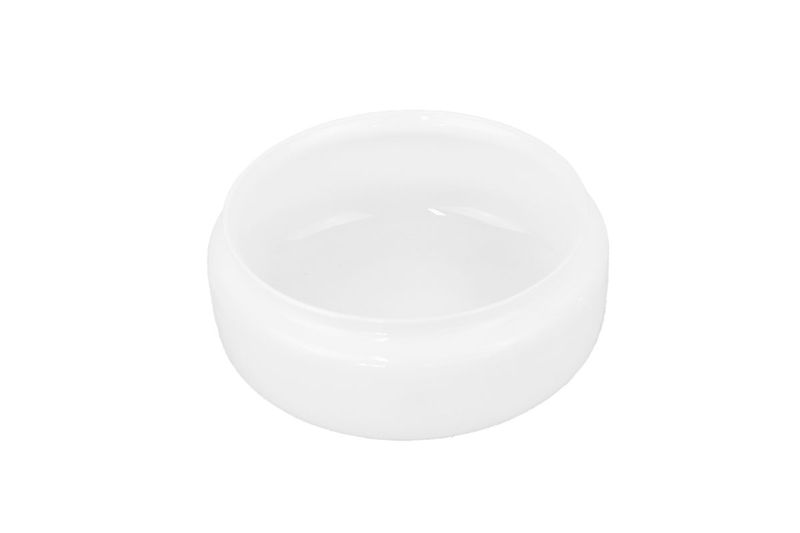 Difusor para abanico níquel 72738 Westinghouse, vista cenital del difusor de vidrio blanco opaco