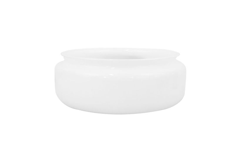 Difusor para abanico níquel 72738 Westinghouse, pieza de vidrio blanco opalino vista frontal