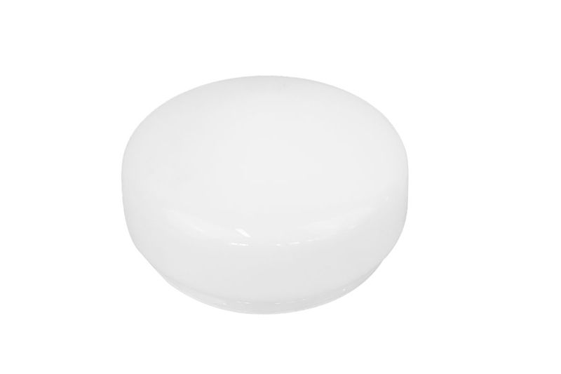 Difusor para abanico níquel 72738 Westinghouse, vista superior de la pieza de vidrio blanco opaco