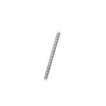Hierro corrugado 1 pulgada x 12 mts G-60 Arcelor Mittal Indenicsa, barra metálica gris con estrías en relieve
