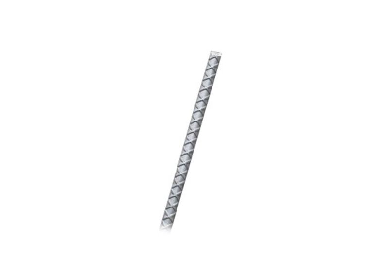 Hierro corrugado 1 pulgada x 12 mts G-60 Arcelor Mittal Indenicsa, barra metálica gris con estrías en relieve