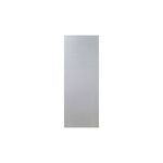 Puerta metal Amparo 90 x 210 cm Puertas Globales, vista frontal completa en color blanco con divisiones horizontales
