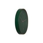 Reloj de pared con movimiento con batería AA 30x4.2x30 cm Concepts, vista lateral en color verde oscuro
