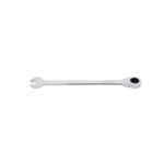Llave combinada de ratchet Stanley de 8 mm, vista frontal completa sobre fondo blanco