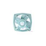 Extractor de aire industrial Nimbus de 18 pulgadas 3530 CFM, vista frontal del equipo en color gris con aspas blancas