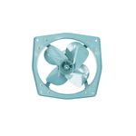 Extractor de aire industrial Nimbus de 18 pulgadas y 3530 cfm, vista frontal del equipo en color celeste