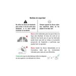 Disco diamante Truper de 7 pulgadas aro continuo para loseta y azulejo, gráfico con medidas de seguridad e ilustraciones