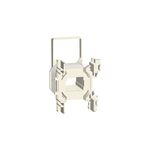 Bobina para contactor Schneider Electric de 240 VAC para LC1D40-LC1D65, vista frontal del componente en color blanco