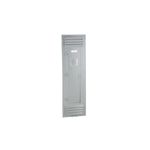 Cubierta para tablero NF o NQ Square D de 38 pulgadas alto superficial, frente metálico gris con rejillas de ventilación