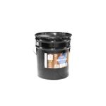 Base esmalte universal pastel mate Modelo en cubeta, envase metálico negro con etiqueta informativa y asa lateral