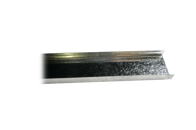 Canal PA cal. 20 4" x 10 pies (101.5 x 32) Sinsa, vista lateral del perfil metálico galvanizado