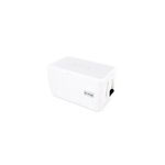 Hielera 36 qt blanco Marine Ultra Igloo, vista en perspectiva desde arriba resaltando la tapa texturizada