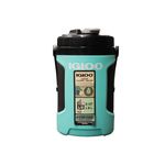 Termo 1/2 galón aqua/negro Latitude Pro Igloo, vista frontal detallando etiqueta de capacidad y logo de la marca