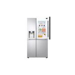 Refrigerador Inverter Instaview Door in Door 812 L Craft Ice LG, vista frontal con puerta superior derecha abierta