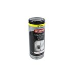 Toallas de alta resistencia para limpiar y dar brillo a acero inox. 30 pack Weiman, envase cilíndrico con etiqueta negra
