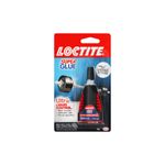Pegamento Super Glue Ultra líquida Loctite, envase en empaque blíster con aplicador de precisión y etiqueta roja