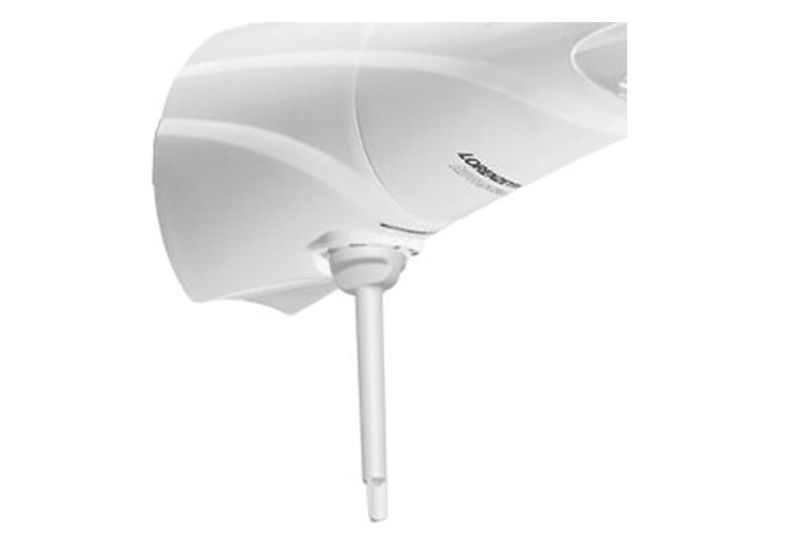 Ducha eléctrica Advanced 4T multitemperaturas blanca 127V/5500W Lorenzetti, detalle del tubo de conexión inferior