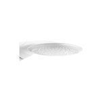 Ducha eléctrica Advanced 4T multitemperaturas blanca 127 V / 5500 W Lorenzetti, acercamiento a la regadera y sus orificios
