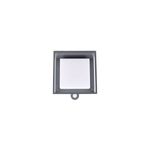 Luminaria pared exterior LED Ofelia con sensor y panel solar 3 W 300 lm 3000 K IP54 Tecnolite, vista frontal del equipo