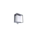 Luminaria pared exterior LED Ofelia con sensor y panel solar 3 W 300 lm 3000 K IP54 Tecnolite, vista frontal del difusor