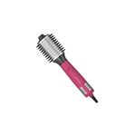 Cepillo emisor de aire 110 volt fucsia Remington, vista lateral completa del equipo con cerdas negras y mango fucsia