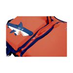 Camisa flotador para niño/niña con mangas talla 3-6 años M/L Swim Safe Bestway, detalle del cierre y dibujo de tiburón
