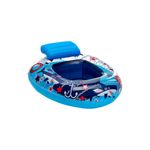Flotador Baby Watercraft 24 meses-10 años Bestway, inflable azul con diseño de tiburones, anclas y estrellas