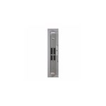 Conector PRL3 para 18 breaker GHB/3F 100 A Eaton, vista frontal del panel eléctrico metálico gris sin tapa