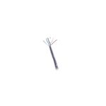 Cable UTP Cat5e CMR gris Newlink, detalle del extremo pelado mostrando los hilos internos de colores