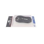 Cable audio estéreo 3.5 mm 12 pies Monster, empaque plástico transparente con cable negro enrollado