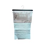 Cortina de sala Vine Hills 38 x 84 pulgadas CHD Home color gris claro, empaque con gancho y etiqueta de marca Roselle