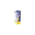 Cerradura pichel Versalles llave/llave níquel satinado Fanal, presentada en su empaque original azul y amarillo