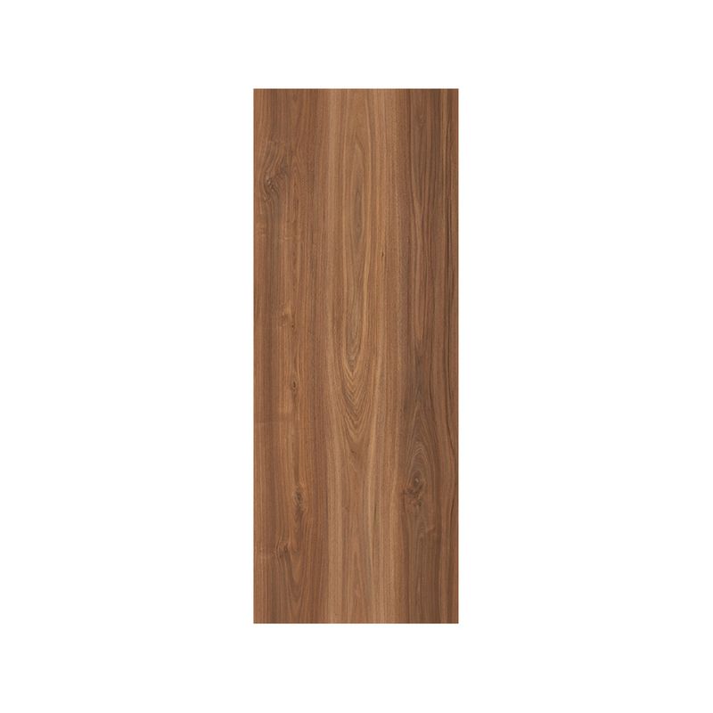 Puerta melamina espresso lisa vertical RH de 100 cm x 210 cm Puertas Globales, vista frontal de la hoja en color café