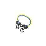 Juego de cuerdas elásticas para remolque 32 pulgadas Goodyear, dos cuerdas en colores azul y amarillo con ganchos negros