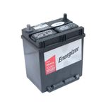 Batería Energizer EN-NS40ZL 320 CCA 320 amp, vista en perspectiva desde arriba mostrando los polos y etiquetas superiores