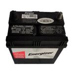 Batería Energizer EN-NS40Z-320, CCA 320 amp, vista frontal con etiquetas de advertencia y logo de la marca