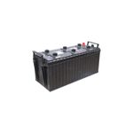 Batería Energizer EN-4D-1000, CCA 1000 amp, vista lateral diagonal resaltando el cuerpo negro estriado y terminal positivo