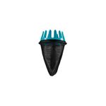 Recolector de frutas cabeza ajustable Combisystem 3115-20 Gardena, vista frontal con cabeza azul y bolsa de malla negra